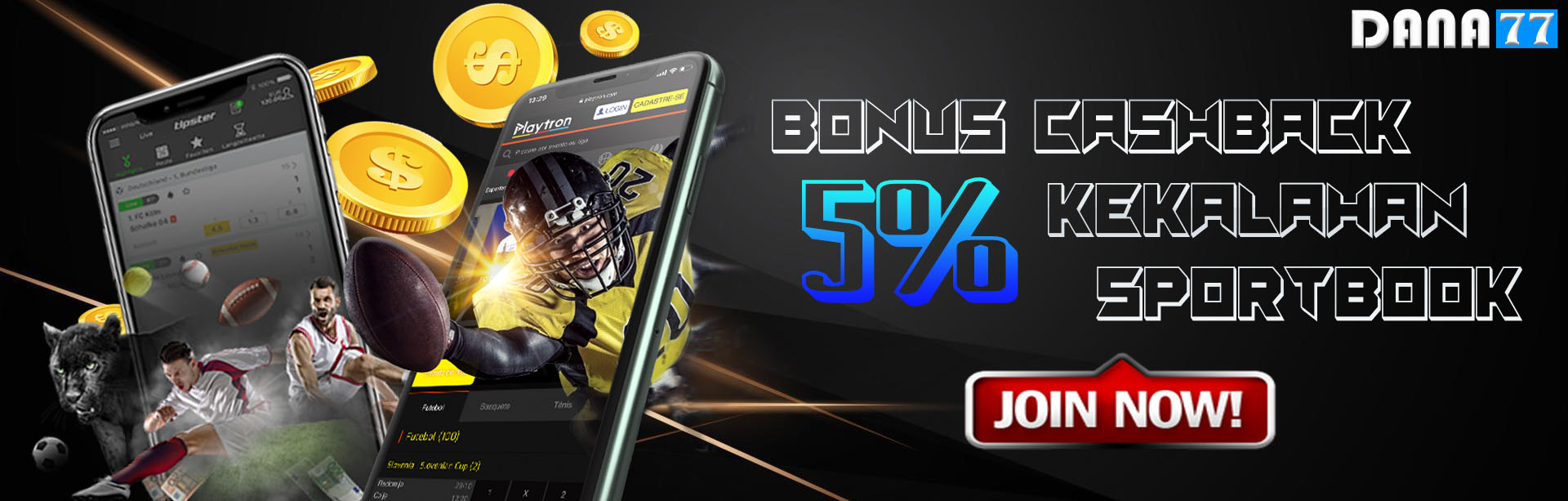 cashback sportbook 5%